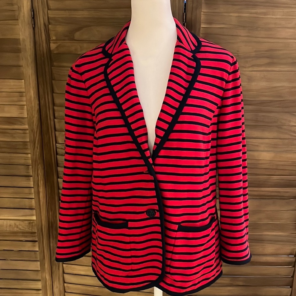 Talbots Petites striped blazer
